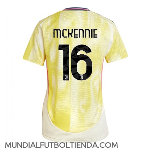 Camiseta Juventus Weston McKennie #16 Segunda Equipación Replica 2024-25 para mujer mangas cortas